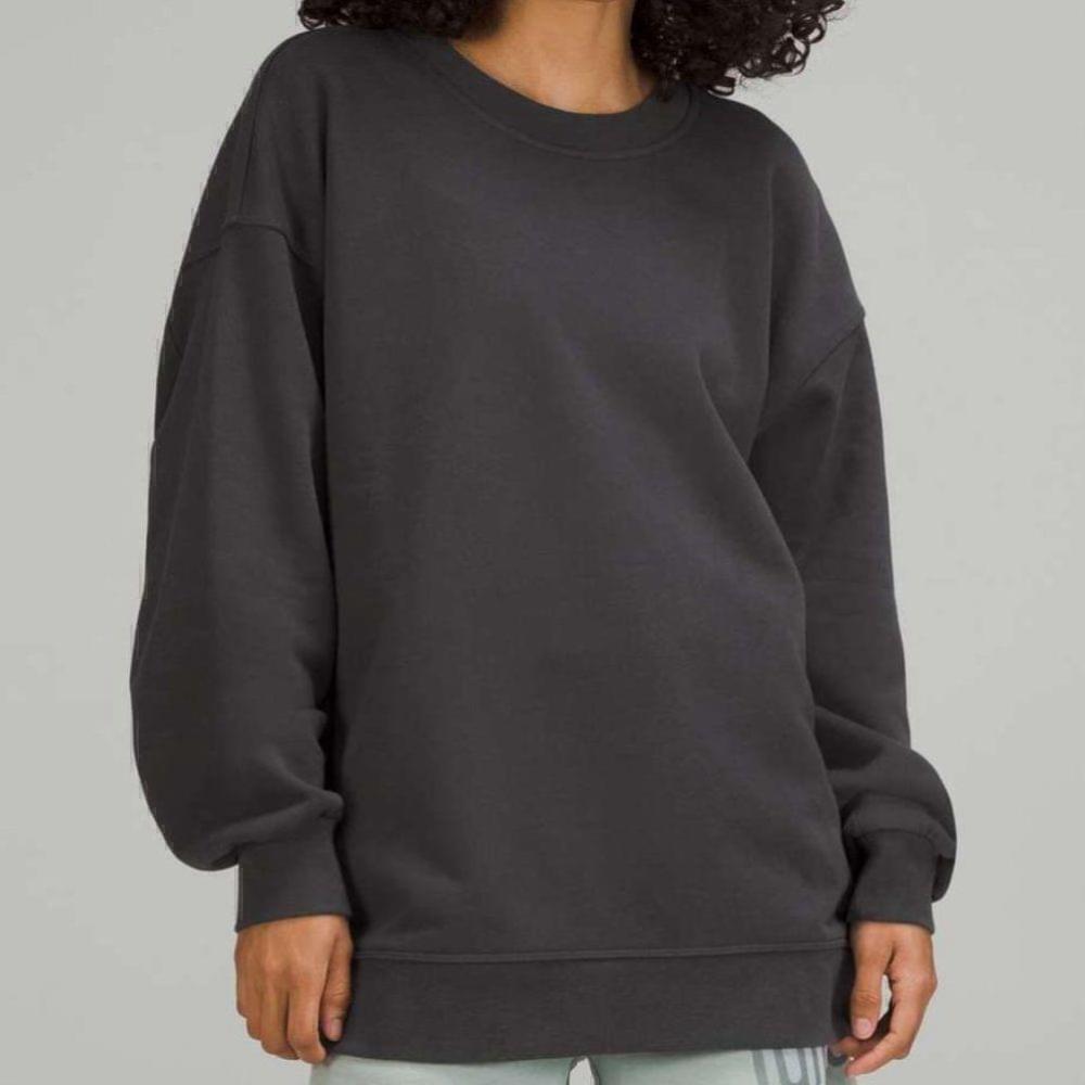 Lululemon 2022 Perfectly Oversized Crew *Ed Curtis Graphite Grey Size 8